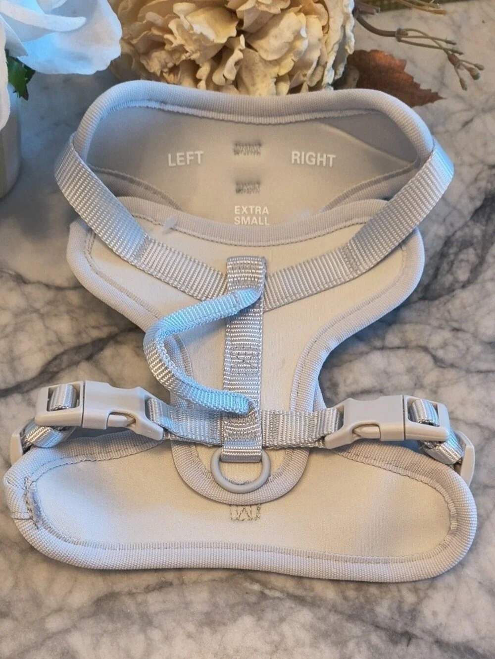 ComfortFit Padded White No-Pull Dog Harness